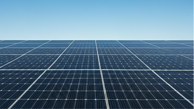 Large-scale solar panel array